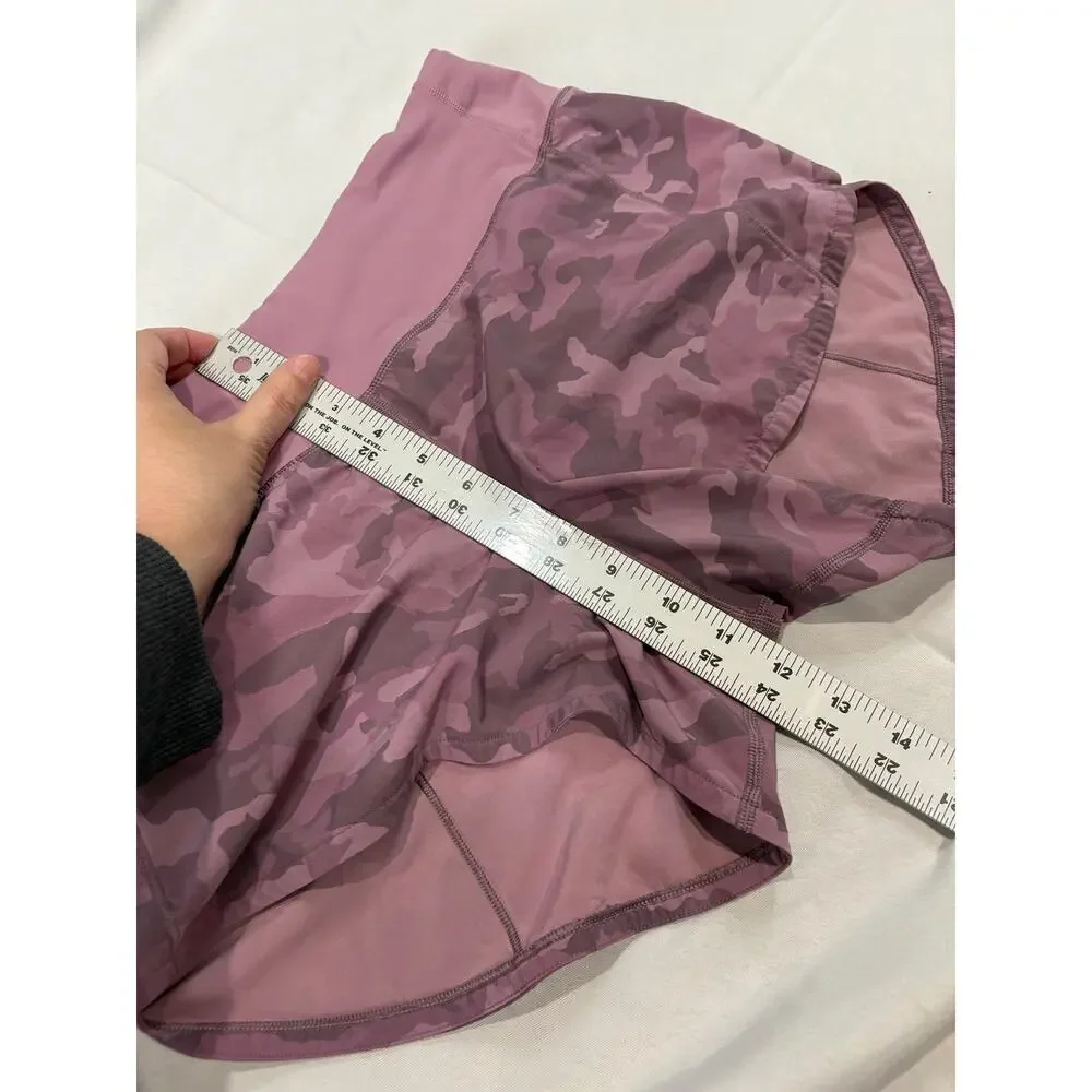 Lululemon Speed Up Short 4” Inseam Womens 6 Purple Camo - Picture 6 of 6